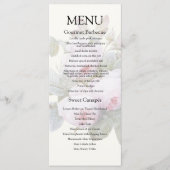 Menu Mariage Rose vintage (Devant)