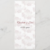 menu mariage rouge (Dos)