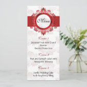 menu mariage rouge (Debout devant)