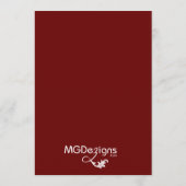 menu mariage rouge (Dos)