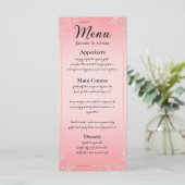 Menu Mariage Rouge à lèvres Bubblegum (Debout devant)