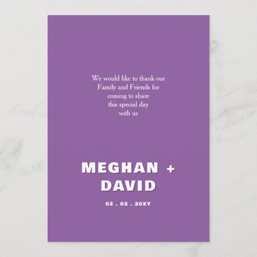 Menu Mariage rouge ondulé rétro Squiggle (Dos)