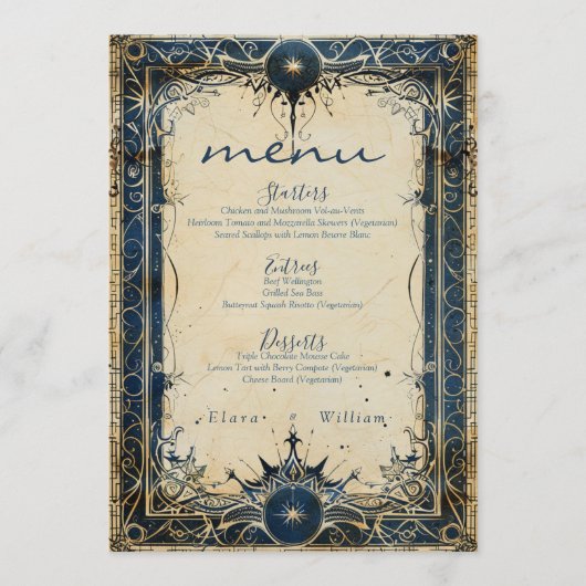 Menu Mariage royal de la Numérique (Devant)