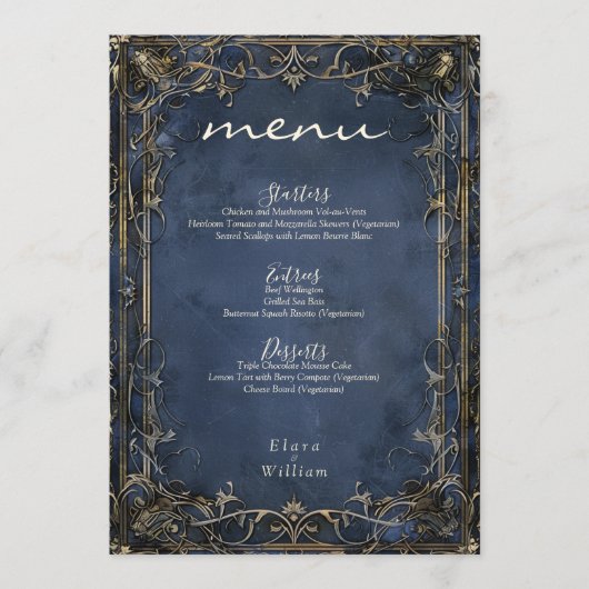 Menu Mariage royal de la Numérique (Devant)