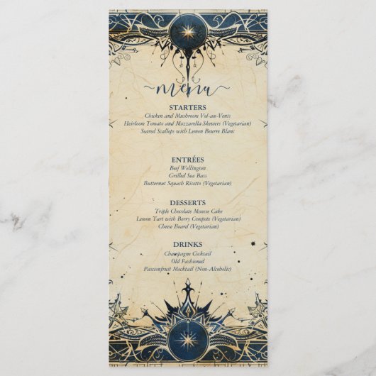 Menu Mariage royal numénoréen (Devant)