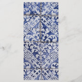 Menu Mariage Russe Portugais Carreaux (Dos)