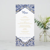 Menu Mariage Russe Portugais Carreaux (Debout devant)