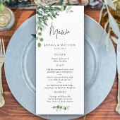 Menu Mariage Russe Sage Green Eucalyptus