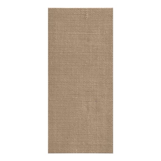 Menu Mariage Rustic Burlap String Lights (Dos)
