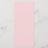 Menu Mariage Rustic Pink Drape Tree Branch (Dos)