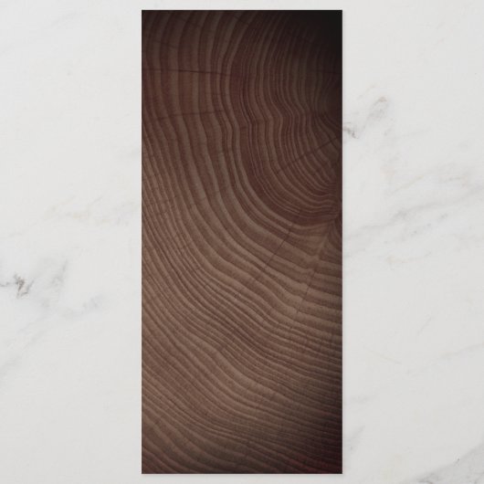 Menu Mariage rustique (Dos)