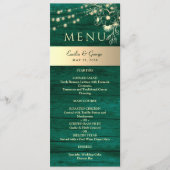 Menu Mariage Rustique au Vert de la Forêt (Devant)