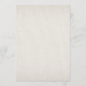 Menu Mariage rustique beige lin et dentelle (Dos)