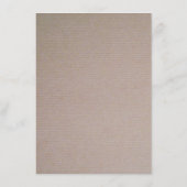 Menu Mariage Rustique Country Kraft (Dos)