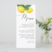 Menu Mariage Rustique dans un Verger de Citrons | Été (Debout devant)