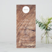 Menu Mariage rustique en bois (Debout devant)