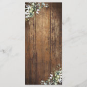 Menu Mariage Rustique Eucalyptus (Dos)