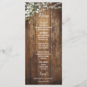 Menu Mariage Rustique Eucalyptus (Devant)