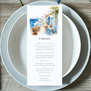 Menu Mariage Santorini Grèce