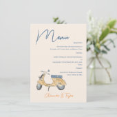 Menu Mariage Scooter italien (Debout devant)