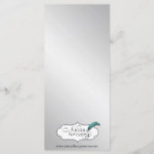 Menu Mariage Silver Elegance (Dos)