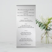 Menu Mariage Silver Elegance (Debout devant)