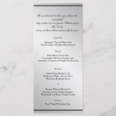 Menu Mariage Silver Elegance (Devant)