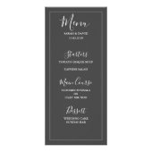 Menu Mariage Simple Elegance (Devant)