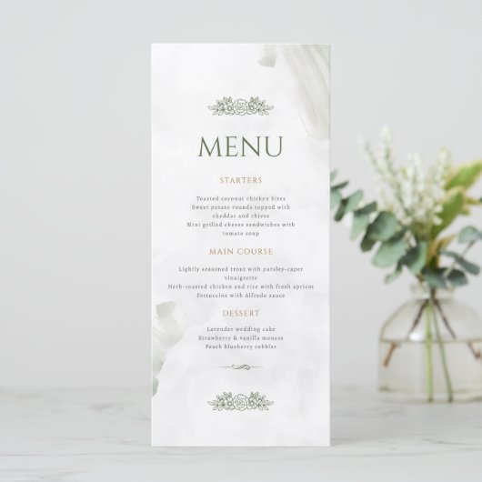 Menu Mariage Simple Elegance (Debout devant)