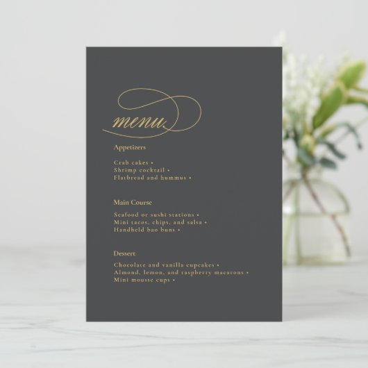 Menu Mariage Simple Elegance ID1022 (Debout devant)