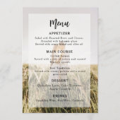 Menu Mariage simple et élégant (Devant)