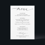 Menu Mariage simple et élégant<br><div class="desc">Elégant Menu de Mariage : Offrez-vous le raffinement avec notre élégant Menu de Mariage. Sa typographie élégante et son agencement raffiné donnent le ton d'une expérience culinaire mémorable. Personnalisez-le pour en faire un gardien chéri. Élever votre réception avec cet ajout intemporel. Commandez dès maintenant et laissez les délices culinaires ravir...</div>