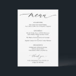 Menu Mariage simple et élégant<br><div class="desc">Elégant Menu de Mariage : Offrez-vous le raffinement avec notre élégant Menu de Mariage. Sa typographie élégante et son agencement raffiné donnent le ton d'une expérience culinaire mémorable. Personnalisez-le pour en faire un gardien chéri. Élever votre réception avec cet ajout intemporel. Commandez dès maintenant et laissez les délices culinaires ravir...</div>