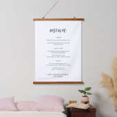 Menu Mariage simple et moderne suspendu tapisserie (Chambre à coucher)