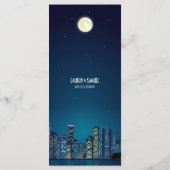 Menu Mariage Skyline Ville (Dos)