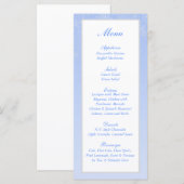 Menu Mariage Snowflake (Devant / Derrière)