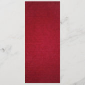 Menu Mariage Snowflakes Rouge (Dos)