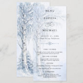 Menu Mariage sous les Arbres givrés (Devant / Derrière)