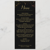 Menu Mariage Sparkles chatoyant (Devant)