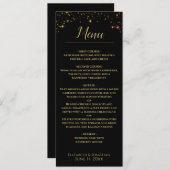Menu Mariage Sparkles chatoyant (Devant / Derrière)