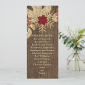 Menu Mariage Star Christmas Wood (Debout devant)
