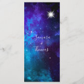 Menu Mariage Star Light Blue Sky (Dos)