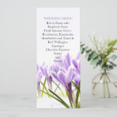 Menu Mariage Sunny Spring Lavender Iris (Debout devant)