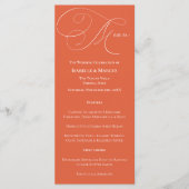 Menu Mariage Sunset de Vérone (Devant)