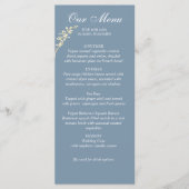 Menu Mariage Symphonie Florale intemporelle (Devant)