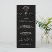 Menu Mariage Tour Art Déco Bronze Noir (Debout devant)