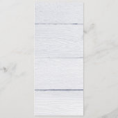 Menu Mariage Tourbillonnant de calligraphie de rebond ( (Dos)