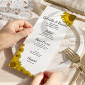 Menu Mariage Tournesol