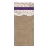 Menu Mariage Tournesol Rustique (Dos)