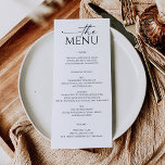 Menu Mariage tout simplement minimal<br><div class="desc">Modifiez facilement les éléments du menu et affichez ce beau design sur chaque assiette !</div>